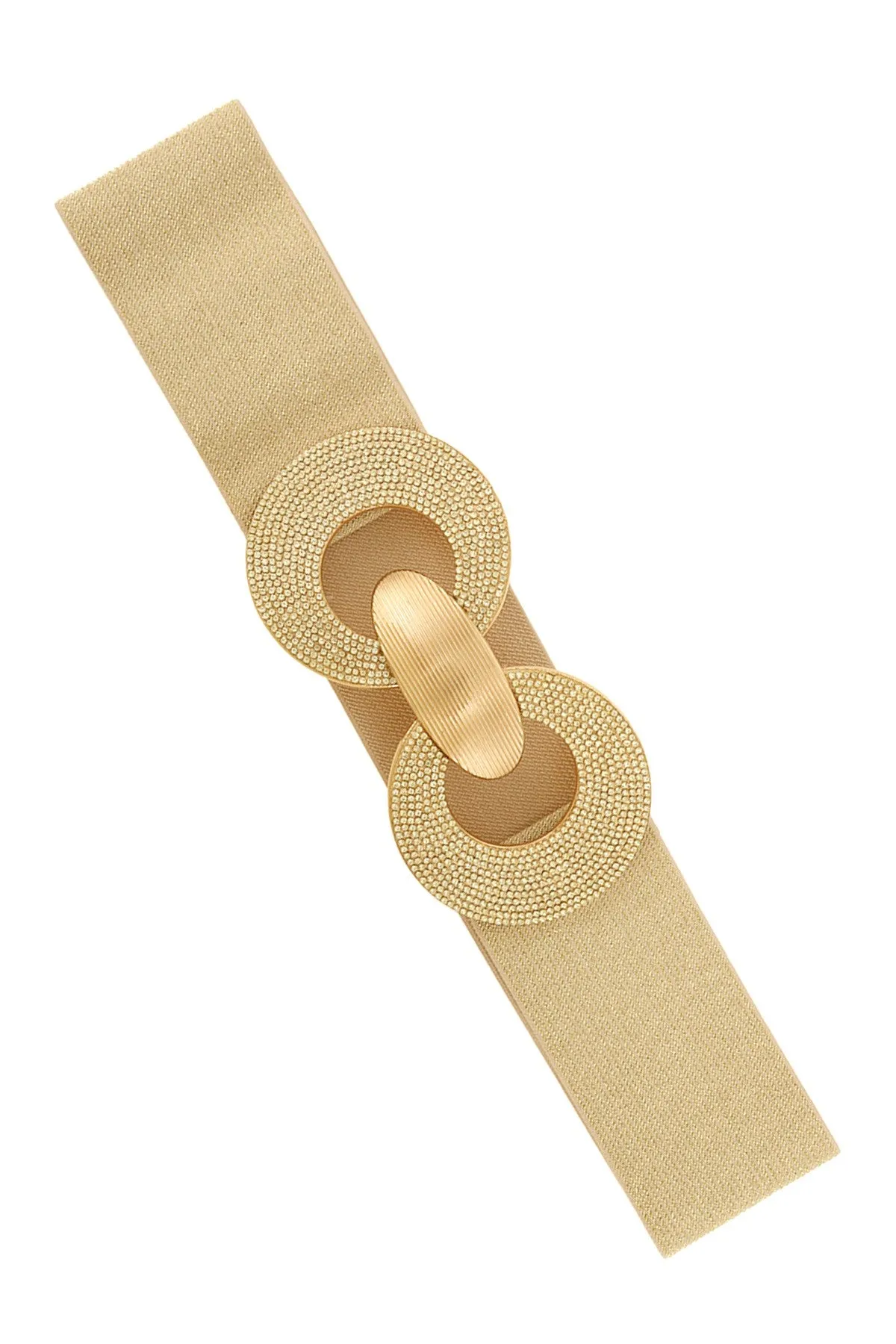 Double Circle Linked Buckle Elastic Belt