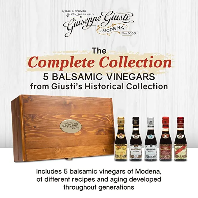 Giusti Modena 1605 Wooden Gift Collections - Balsamic Vinegar I.G.P.