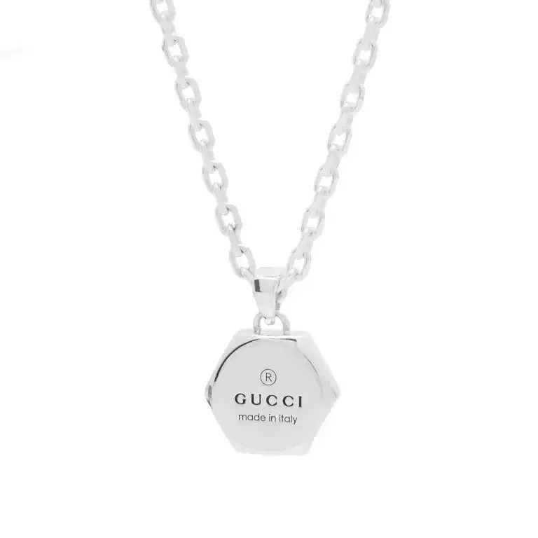 Gucci Trademark Hexagonal pendant, silver