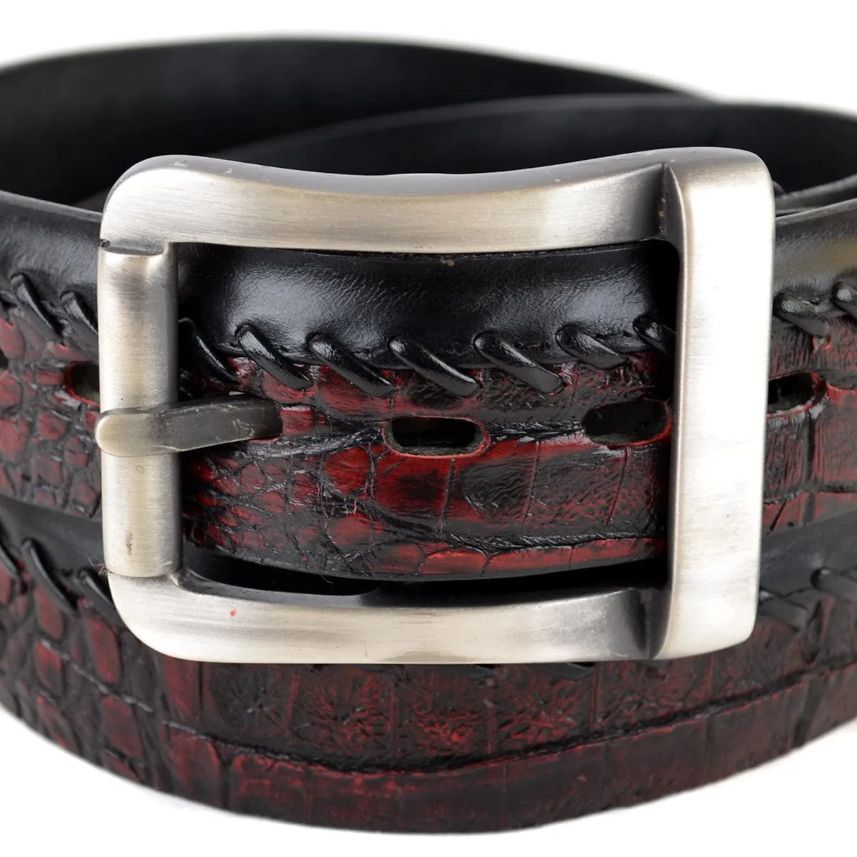 Men's Los altos Original Caiman Belly Skin Casual Belt C238218