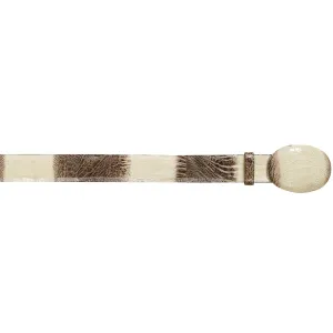 Men's Wild West Ostrich Leg Skin Cowboy Belt 2C110577