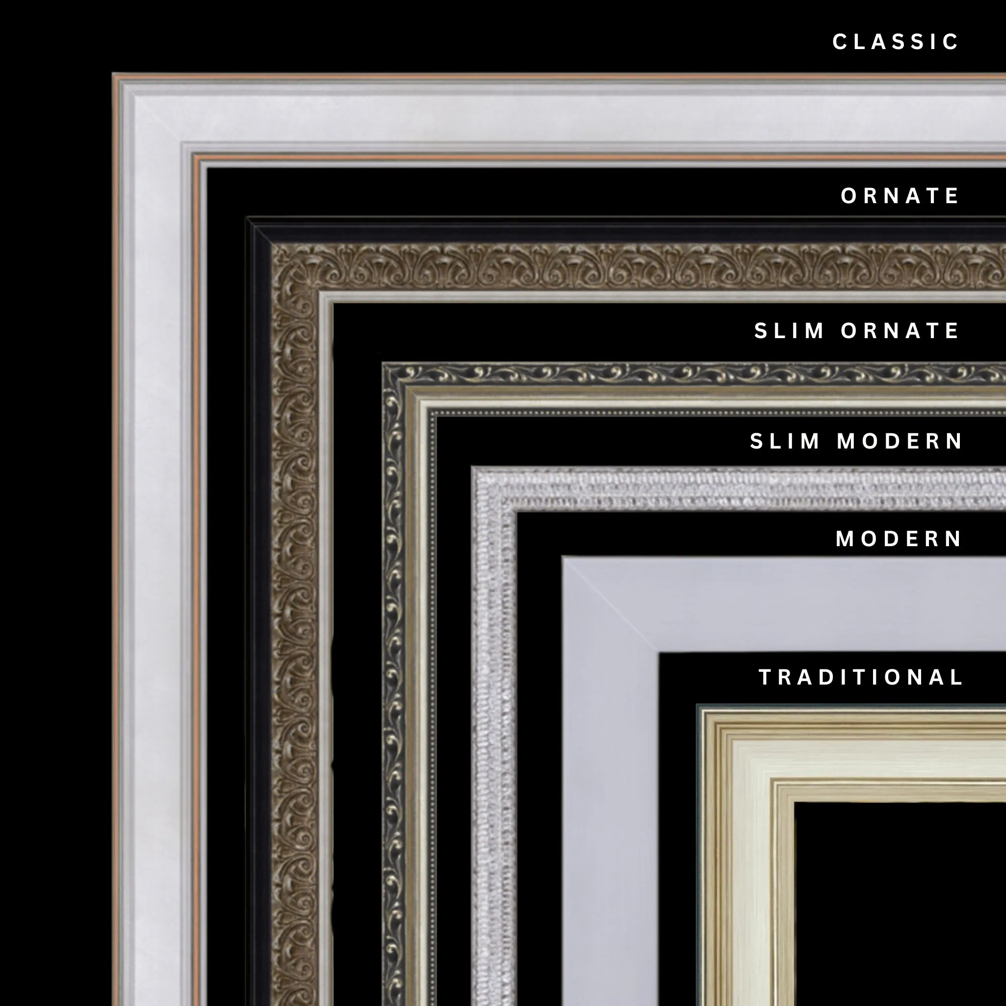 Silver 27x37 Picture Frame Ornate Traditional Classic Antique