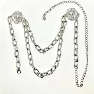 Silver Lion Stone Belt